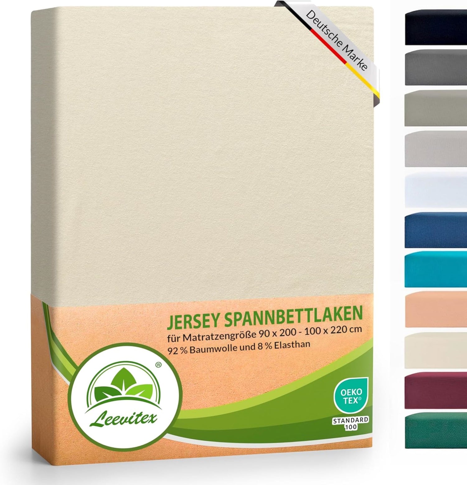 Spannbettlaken für Boxspringbetten 90x200 bis 100x220 cm