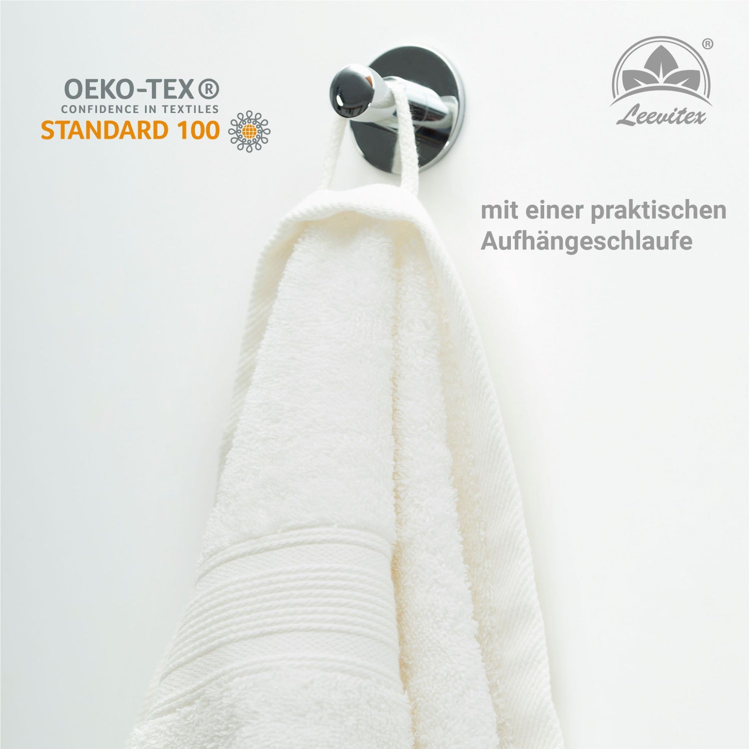 Saunatücher aus 100% Baumwolle im 1er Set – 80 x 200 cm, weich und saugfähig