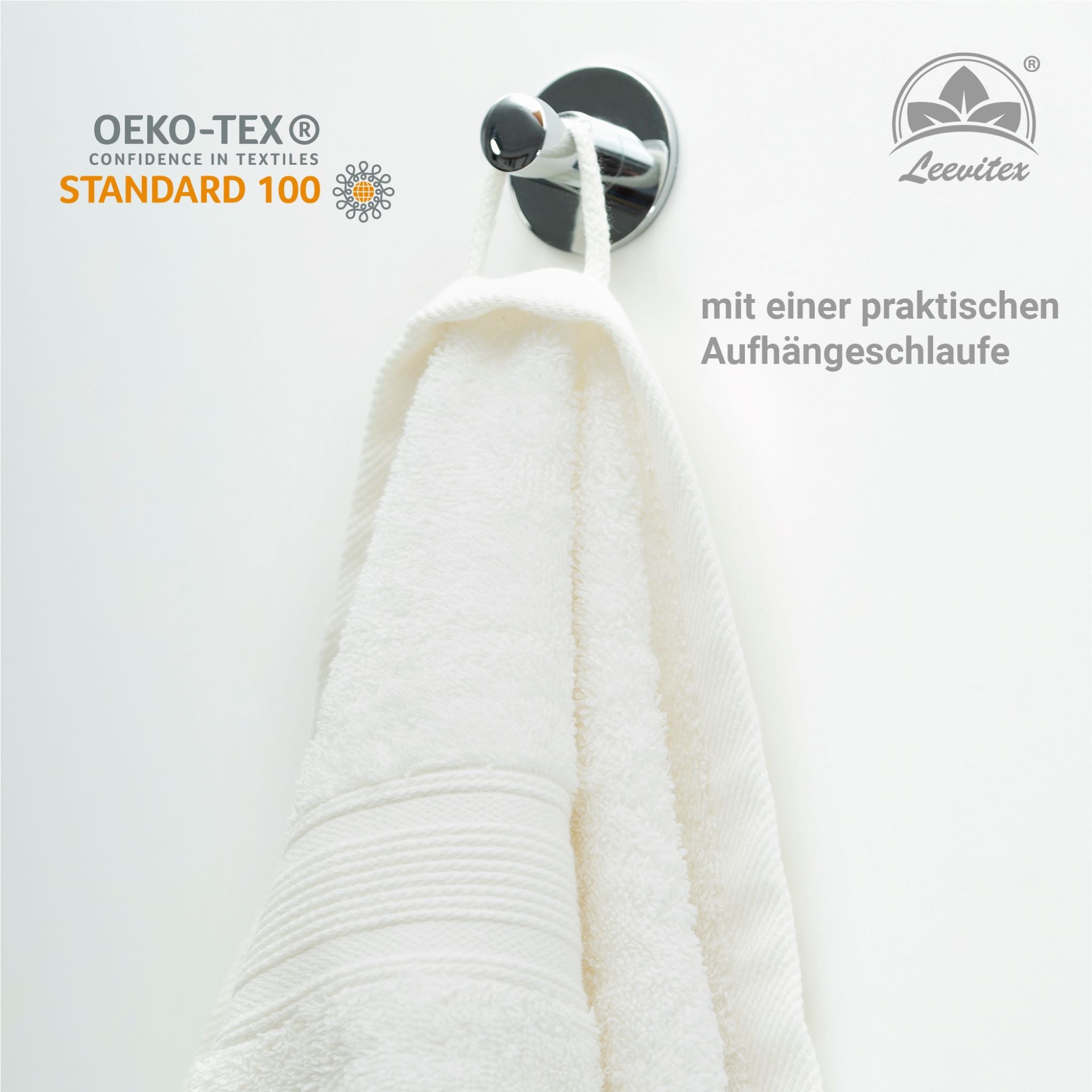 Saunatücher aus 100% Baumwolle im 1er Set – 80 x 200 cm, weich und saugfähig