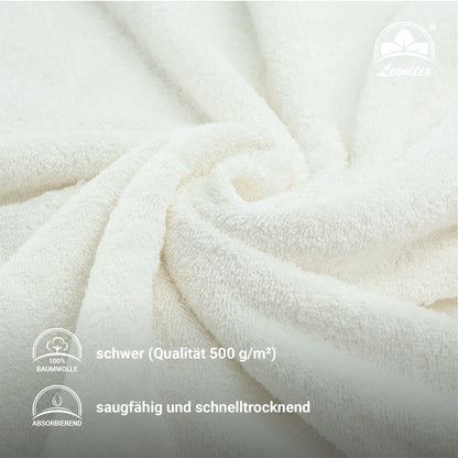 Saunatücher aus 100% Baumwolle im 1er Set – 80 x 200 cm, weich und saugfähig