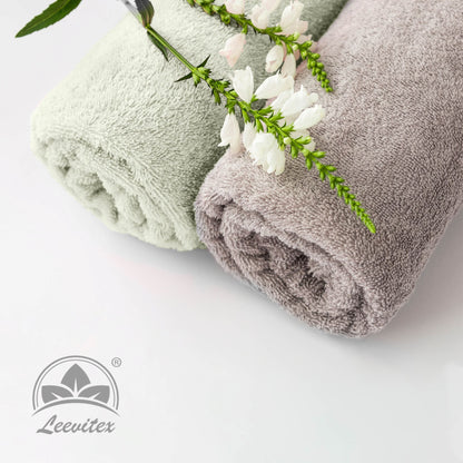 Saunatücher aus 100% Baumwolle im 2er Set – 80 x 200 cm, weich und saugfähig