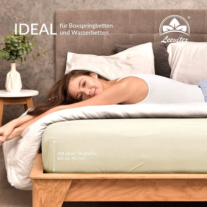 Spannbettlaken für Boxspringbetten 180x200 bis 200x220 cm