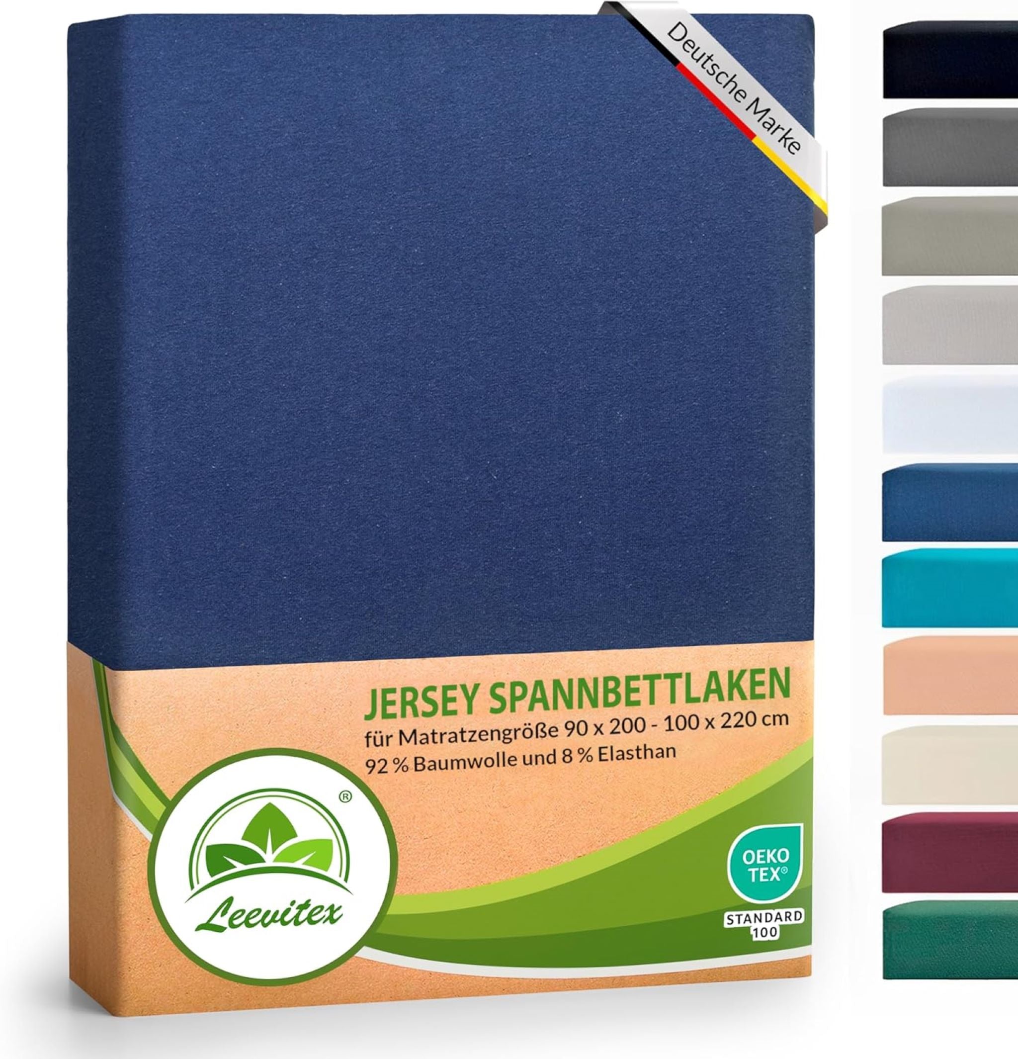 Spannbettlaken für Boxspringbetten 90x200 bis 100x220 cm