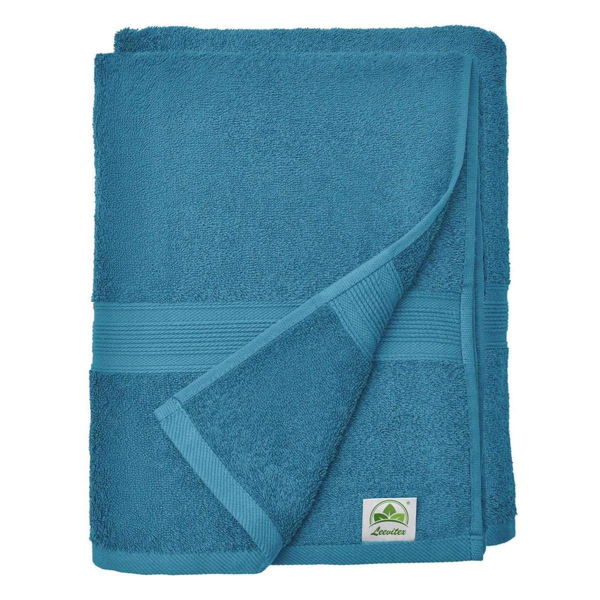 Saunatücher aus 100% Baumwolle im 2er Set – 80 x 200 cm, weich und saugfähig