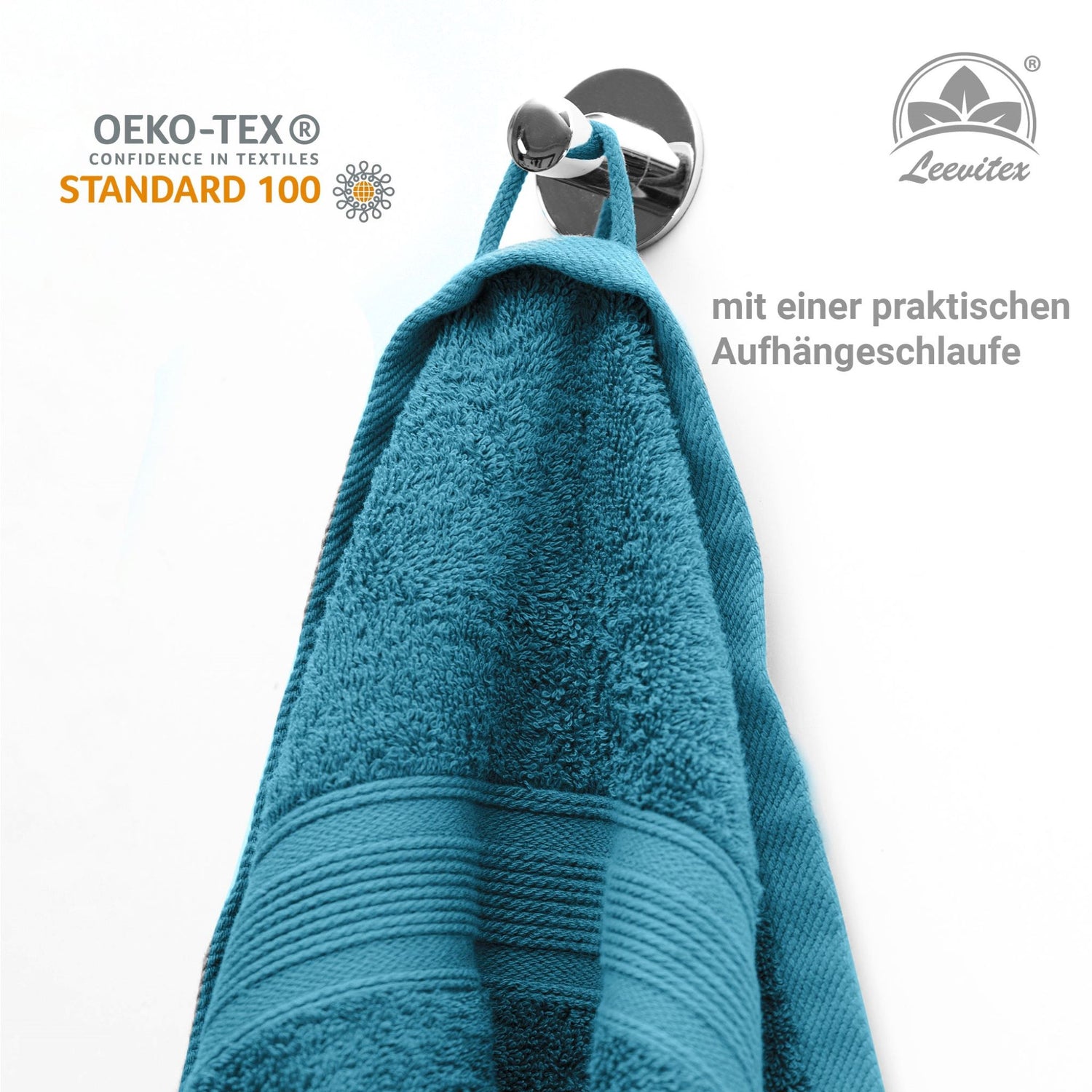 Saunatücher aus 100% Baumwolle im 2er Set – 80 x 200 cm, weich und saugfähig