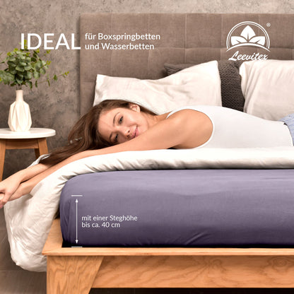 Spannbettlaken für Boxspringbetten 180x200 bis 200x220 cm