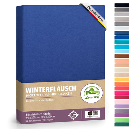 Winterspannbettlaken für 90x200 bis 100x200 cm