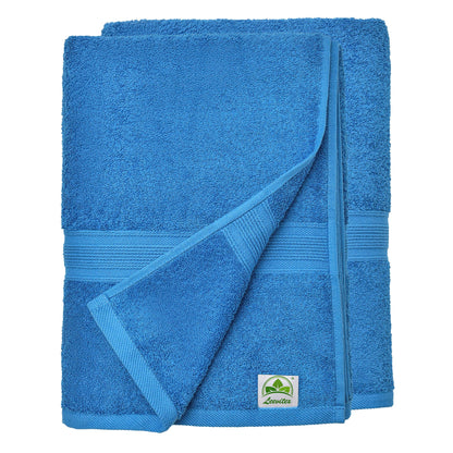 Saunatücher aus 100% Baumwolle im 2er Set – 80 x 200 cm, weich und saugfähig