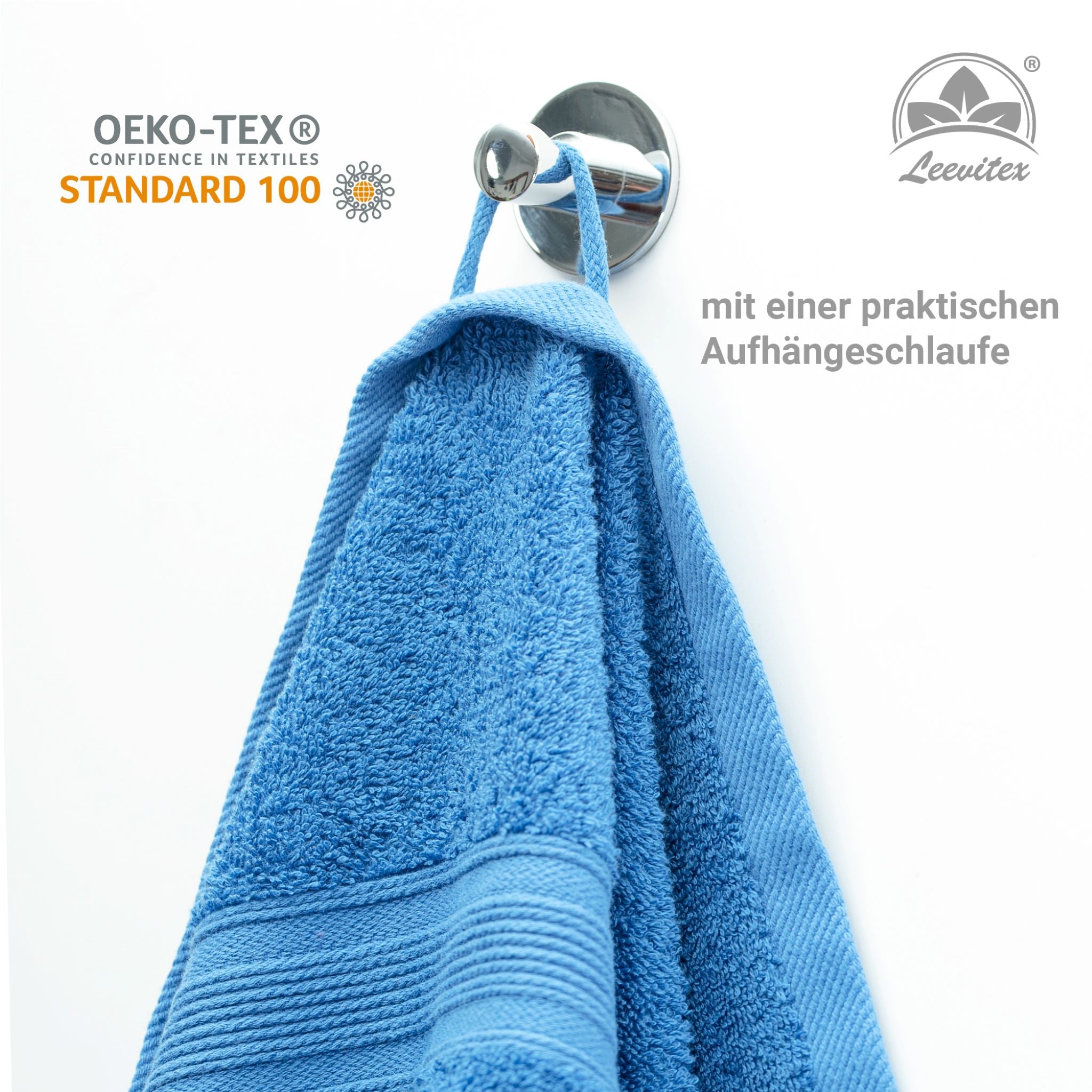 Saunatücher aus 100% Baumwolle im 1er Set – 80 x 200 cm, weich und saugfähig
