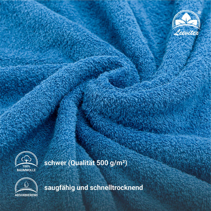 Saunatücher aus 100% Baumwolle im 1er Set – 80 x 200 cm, weich und saugfähig