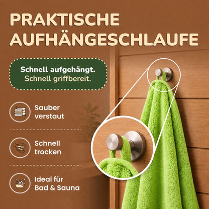 Saunatücher aus 100% Baumwolle im 1er Set – 80 x 200 cm, weich und saugfähig