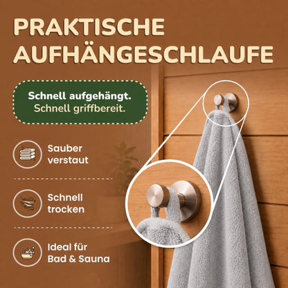 Saunatücher aus 100% Baumwolle im 1er Set – 80 x 200 cm, weich und saugfähig