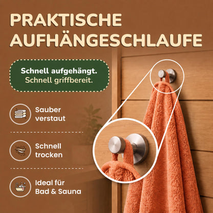 Saunatücher aus 100% Baumwolle im 1er Set – 80 x 200 cm, weich und saugfähig