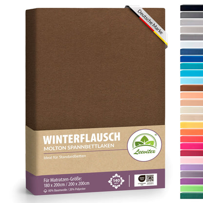 Winterspannbettlaken für 180x200 bis 200x200 cm