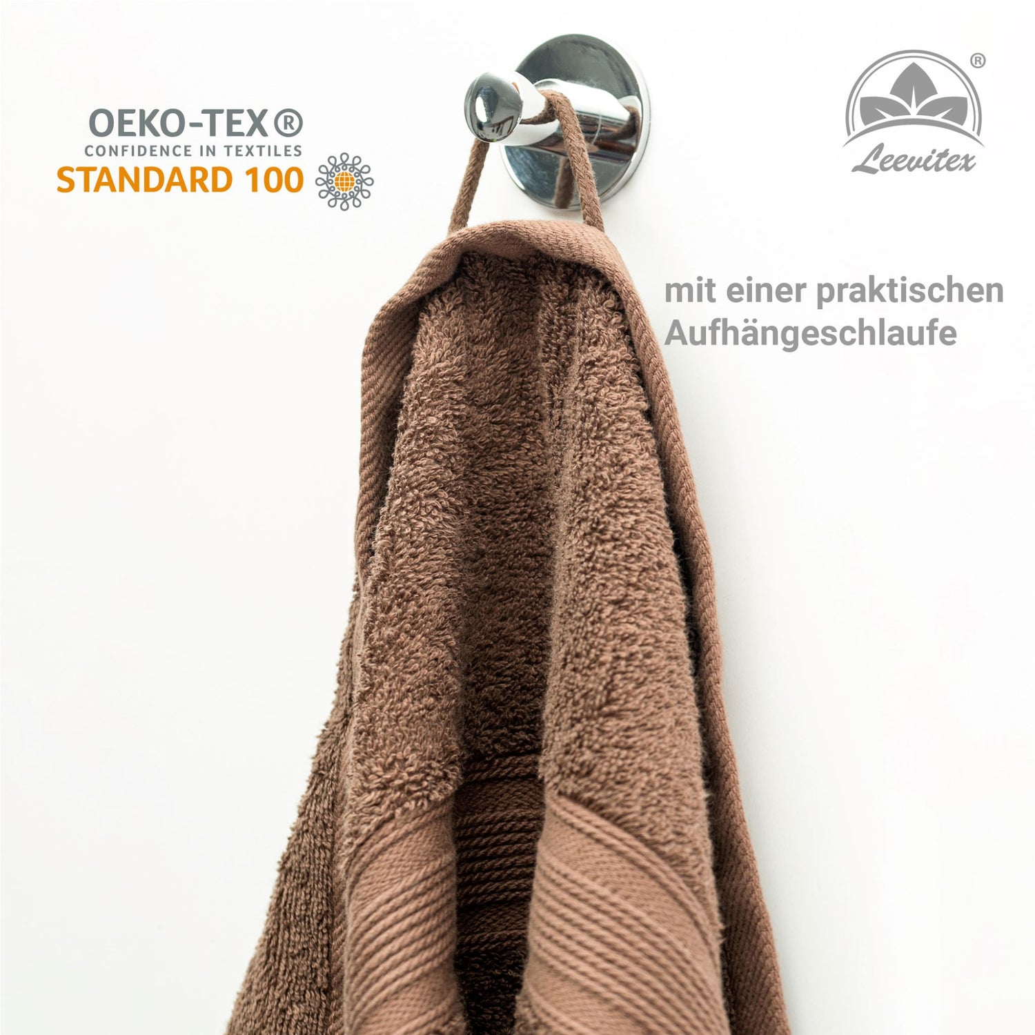 Saunatücher aus 100% Baumwolle im 1er Set – 80 x 200 cm, weich und saugfähig