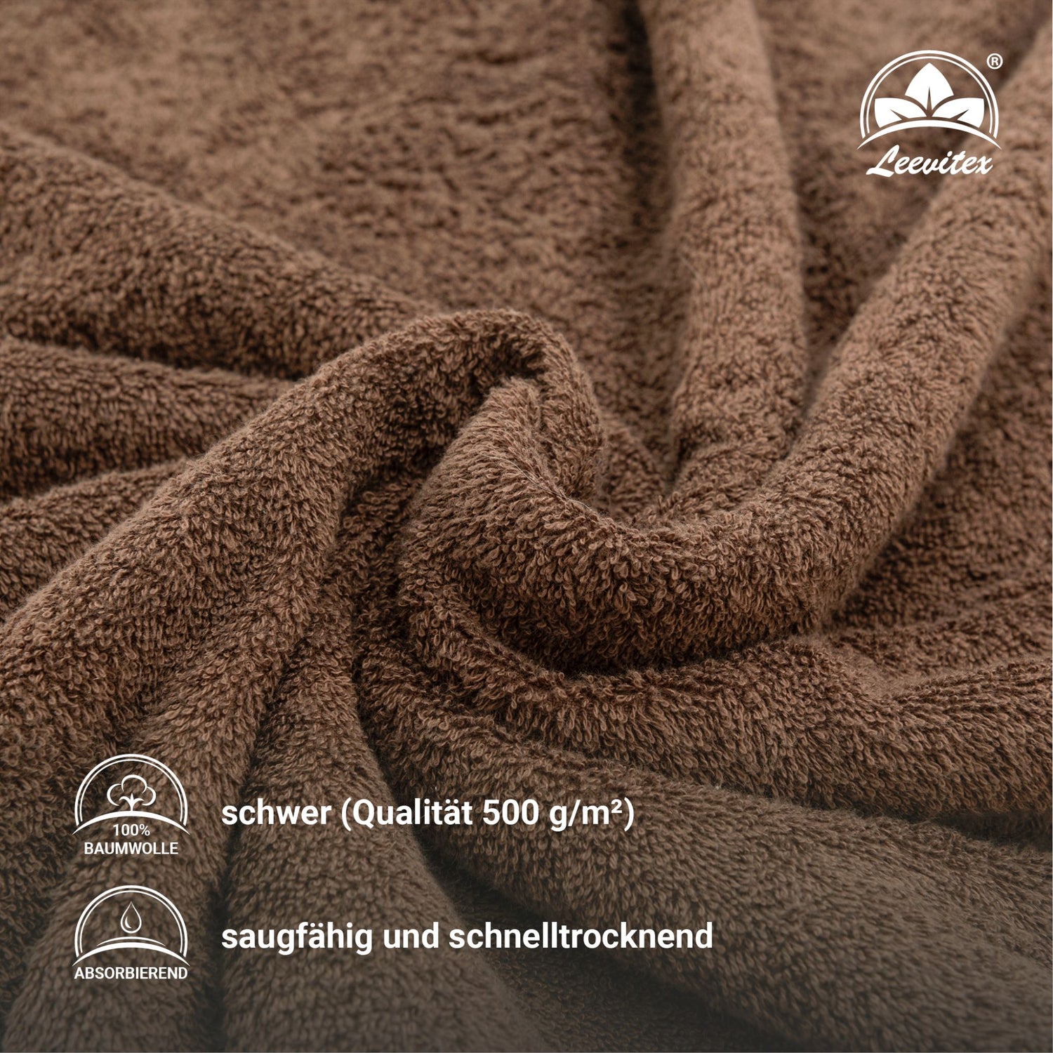 Saunatücher aus 100% Baumwolle im 1er Set – 80 x 200 cm, weich und saugfähig