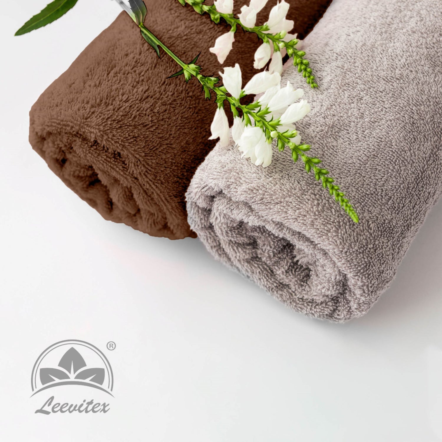 Saunatücher aus 100% Baumwolle im 1er Set – 80 x 200 cm, weich und saugfähig
