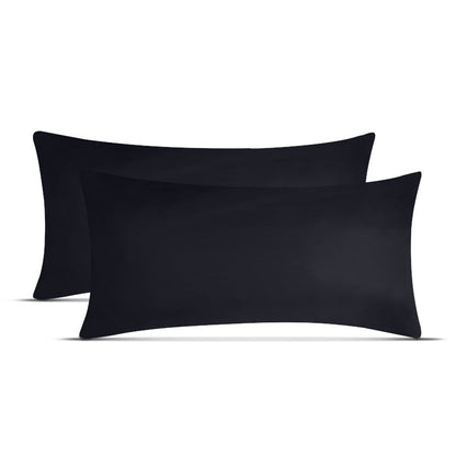 Kissenbezüge 2er Set 40x80 cm - 100% Baumwolle, stilvoll und gemütlich