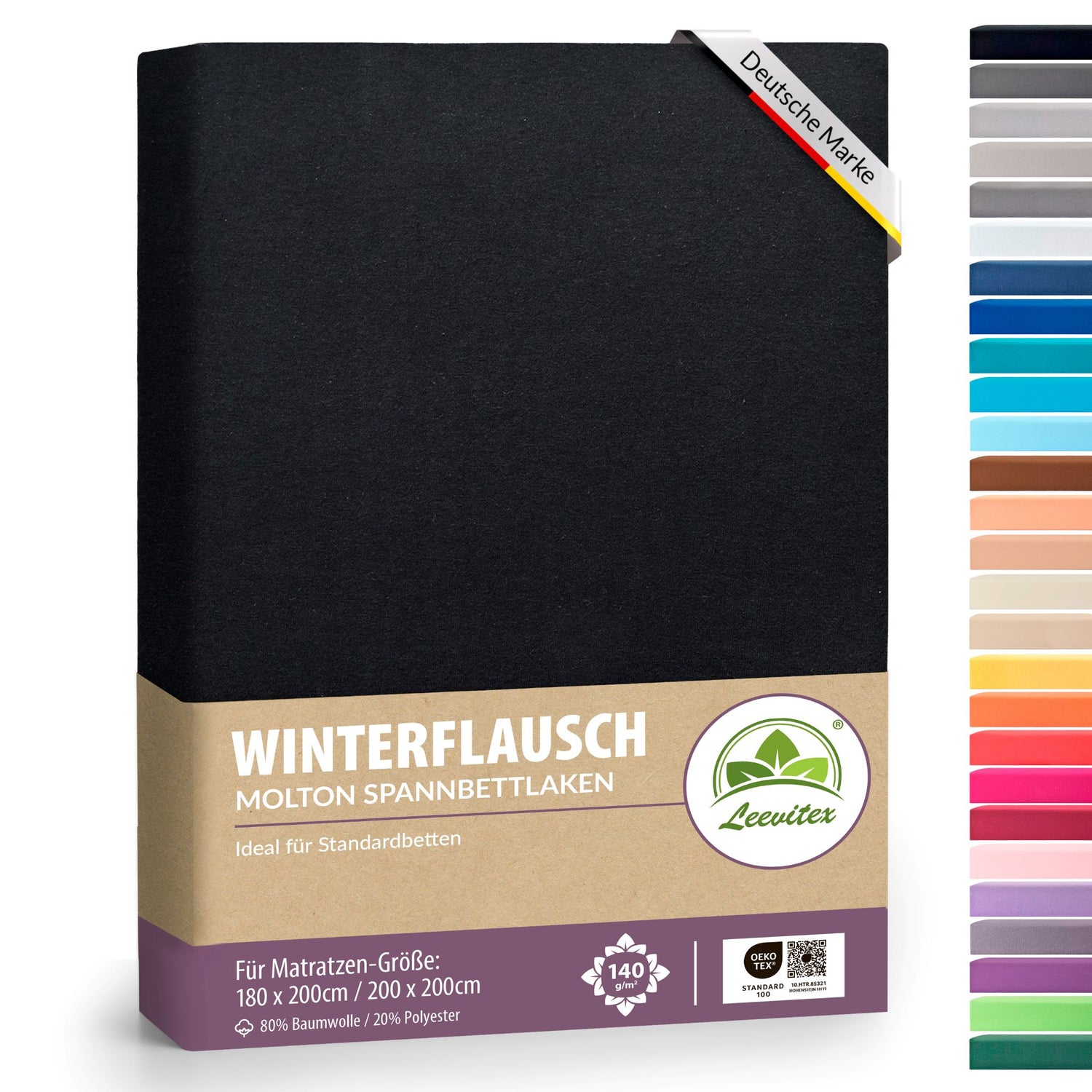 Winterspannbettlaken für 180x200 bis 200x200 cm