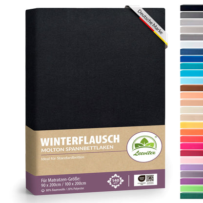 Winterspannbettlaken für 90x200 bis 100x200 cm