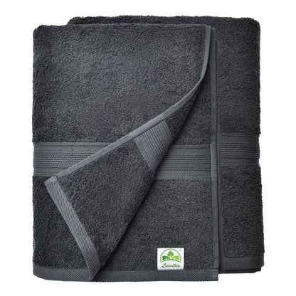 Saunatücher aus 100% Baumwolle im 2er Set – 80 x 200 cm, weich und saugfähig