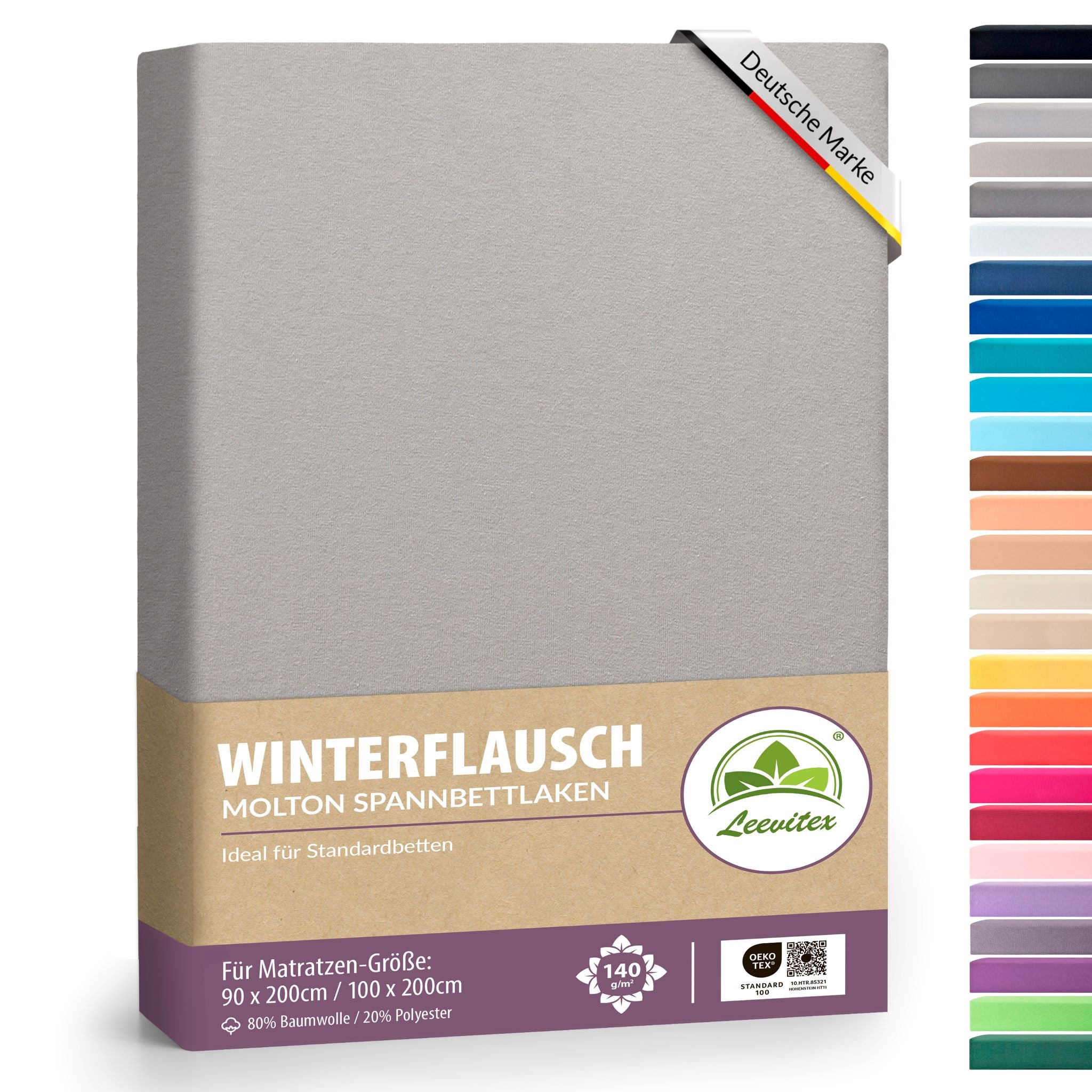 Winterspannbettlaken für 90x200 bis 100x200 cm