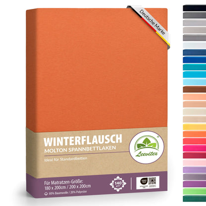 Winterspannbettlaken für 180x200 bis 200x200 cm