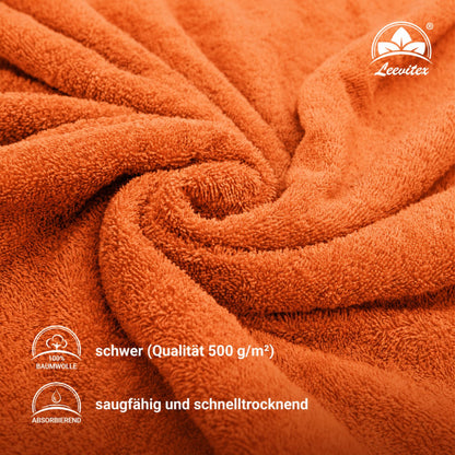Duschtücher im 2er Set – 100% Baumwolle, 70 x 140 cm, weich und saugfähig