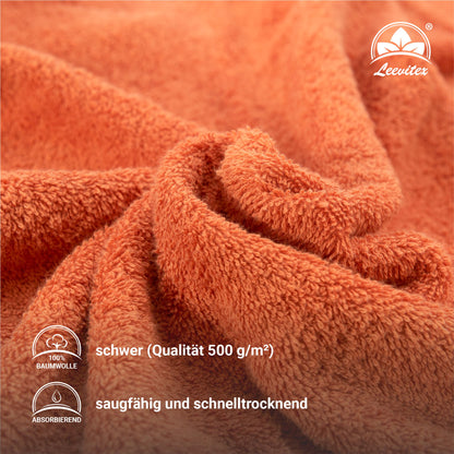 Saunatücher aus 100% Baumwolle im 1er Set – 80 x 200 cm, weich und saugfähig