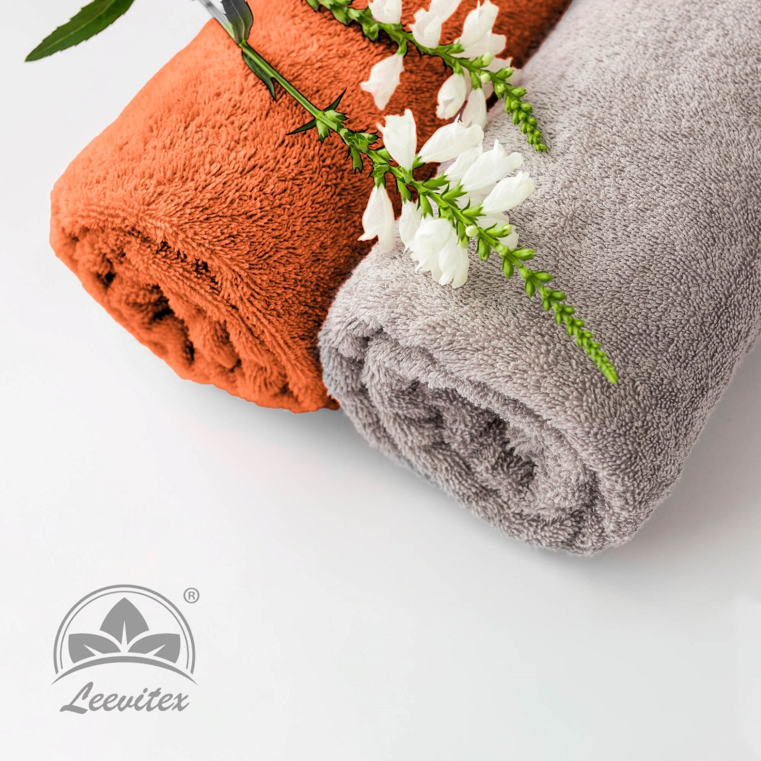 Saunatücher aus 100% Baumwolle im 1er Set – 80 x 200 cm, weich und saugfähig