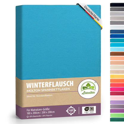 Winterspannbettlaken für 180x200 bis 200x200 cm