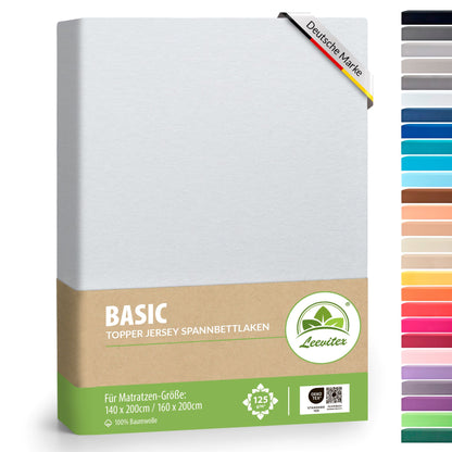 Topper Spannbettlaken 140x200 bis 160x200 / 220 cm