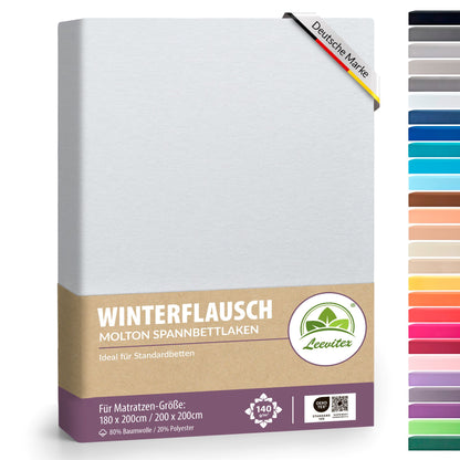 Winterspannbettlaken für 180x200 bis 200x200 cm