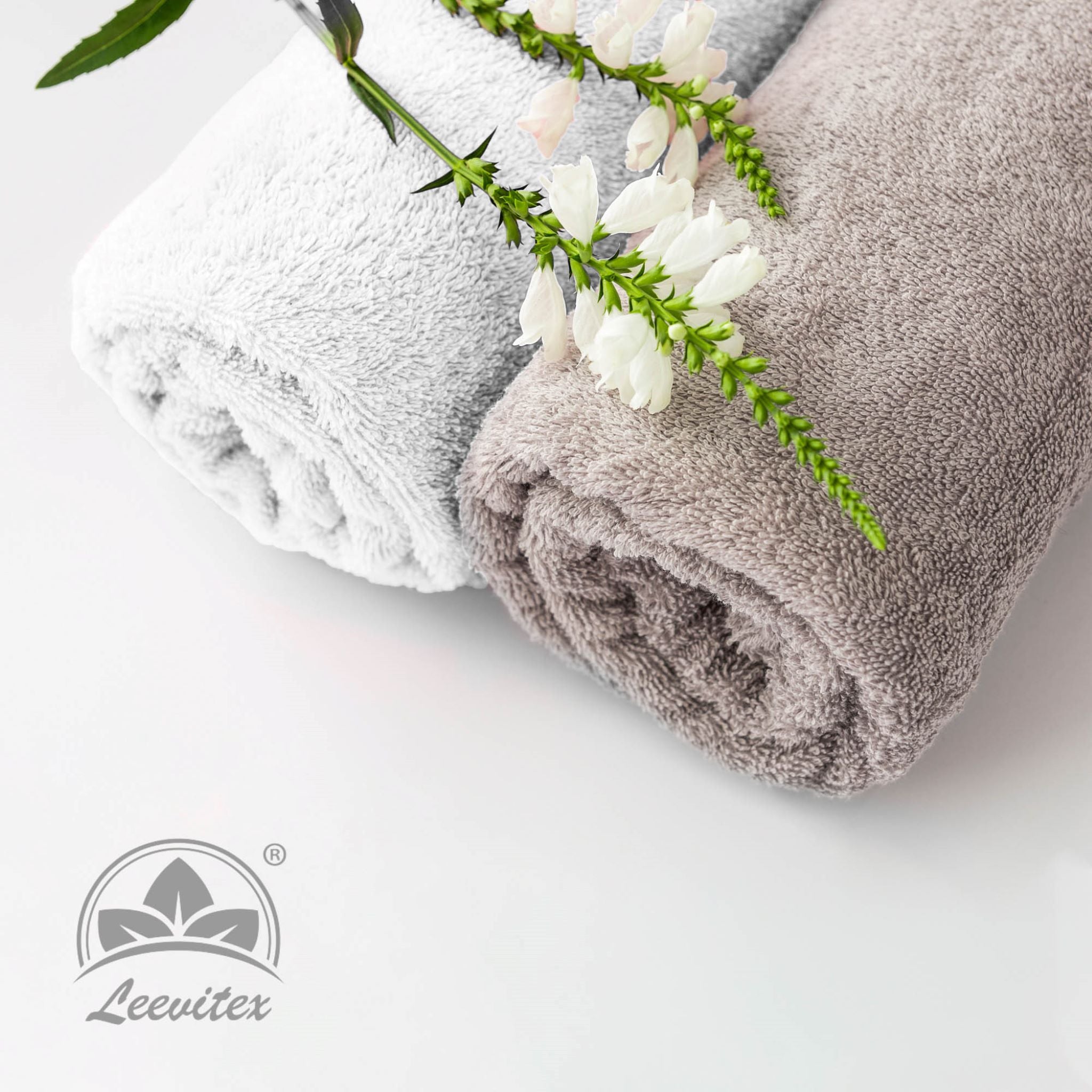Saunatücher aus 100% Baumwolle im 1er Set – 80 x 200 cm, weich und saugfähig