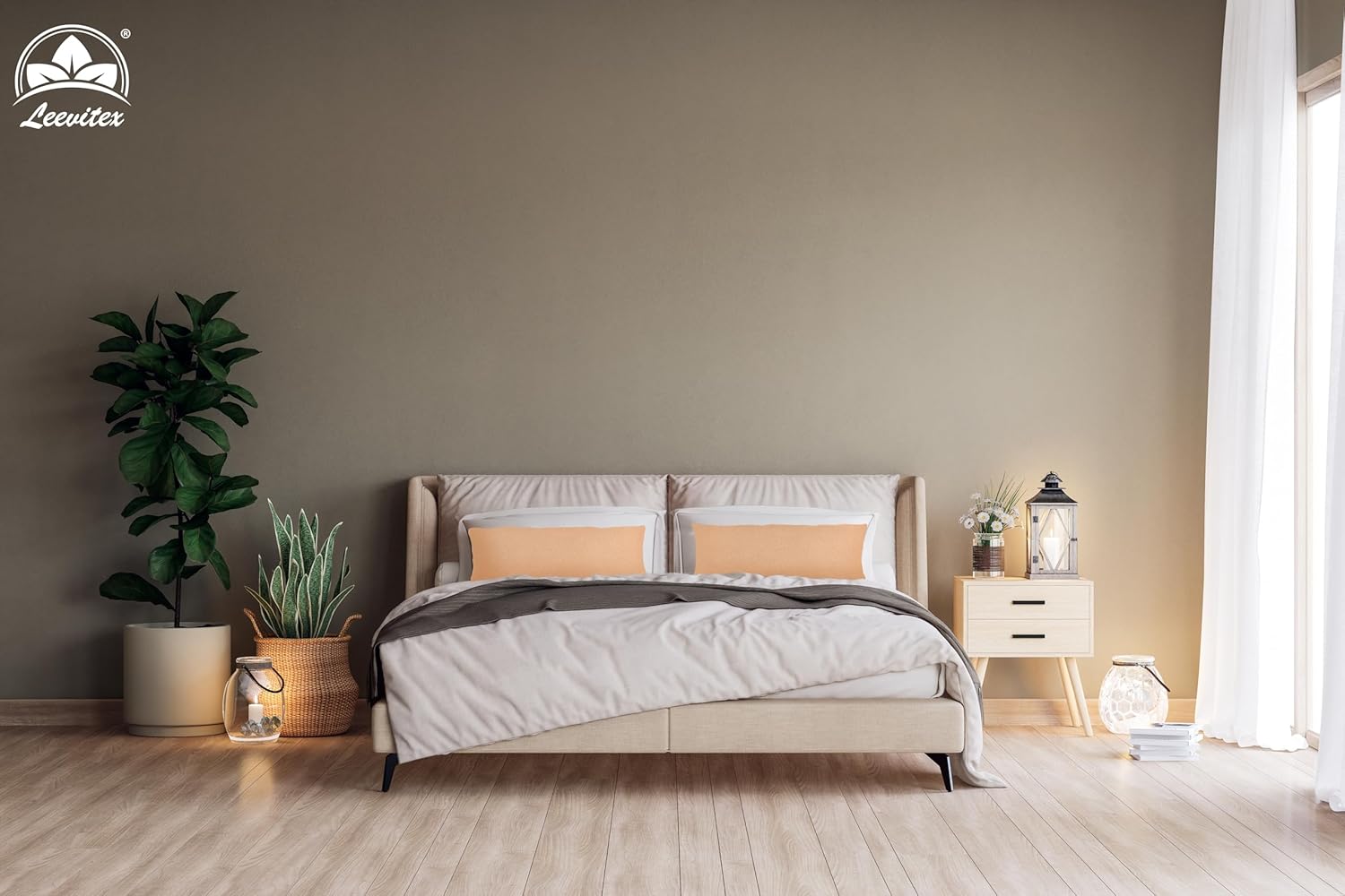 Kissenbezüge 2er Set 40x80 cm - 100% Baumwolle, stilvoll und gemütlich