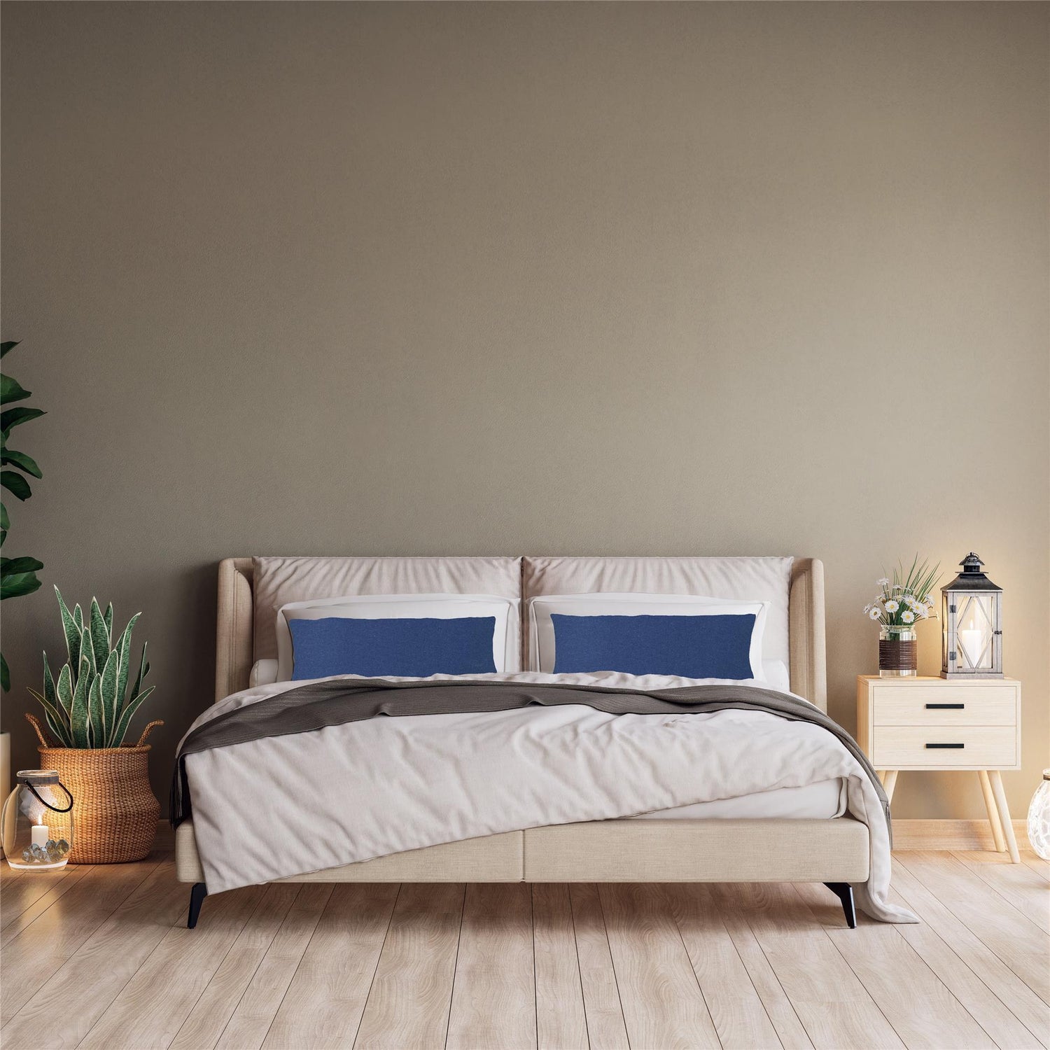 Kissenbezüge 2er Set 40x145 cm - 100% Baumwolle, stilvoll und gemütlich