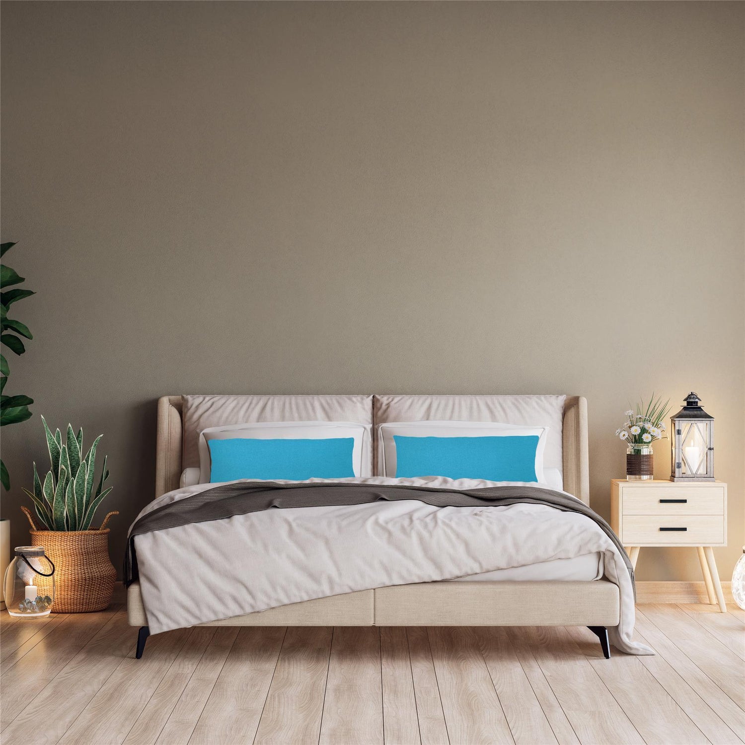 Kissenbezüge 2er Set 40x145 cm - 100% Baumwolle, stilvoll und gemütlich